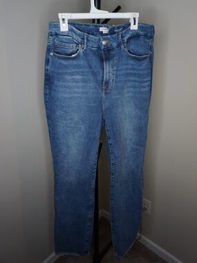 Good American Light/Medium Blue Good Legs Straight Jeans